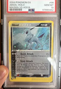 2004 Pokemon PSA 10 Absol Holo - 96/95 Team Magma vs Team Aqua GEM MINT Pop94 - Image 3