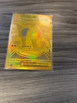 Gold Mega Charizard X ex Mega Hyper Rare 130/094-2025 Pokemon Phantasmal Flames - Image 3