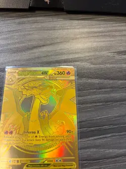 Gold Mega Charizard X ex Mega Hyper Rare 130/094-2025 Pokemon Phantasmal Flames - Image 4