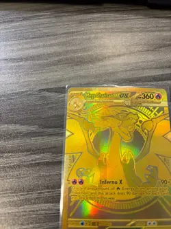 Gold Mega Charizard X ex Mega Hyper Rare 130/094-2025 Pokemon Phantasmal Flames - Image 5
