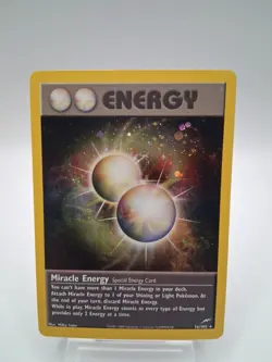 Miracle Energy 16/105 Neo Destiny Holo Swirl Vintage Pokemon TCG LP - Image 1