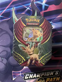 Pokemon 2018 Evolution Celebration Tin Leafeon GX Sealed - Image 1