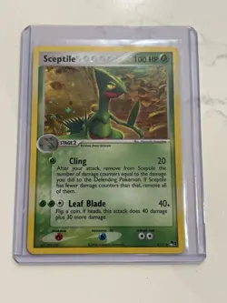 Pokemon TCG Sceptile 4/17 Pop Series 1 Holo! MP Condition! See Description! - Image 1