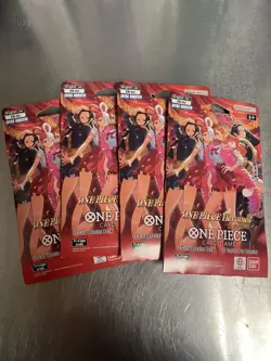 Lot of 4 One Piece TCG Heroines Edition EB-03 Sleeved Booster Pack - English - Image 1
