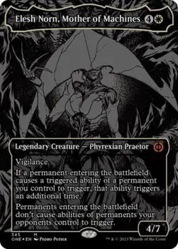 Elesh Norn, Mother of Machines (Oil Slick Raised Foil) -Foil Light Play MTG - Image 1