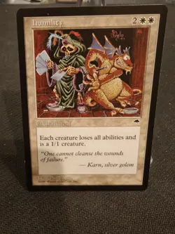 MTG Tempest "Humility" Magic the Gathering 1997 WoTC LP - Image 1