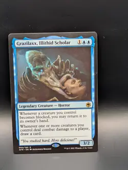 MTG - Grazilaxx, Illithid Scholar - Legendary Creature (Horror) - AFR #60 - Rare - Image 1