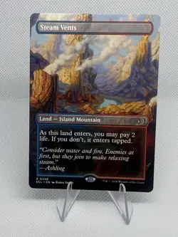 MTG Lorwyn Eclipsed REVERSIBLE SHOCKLANDS R Steam Vents #0348 - Image 1