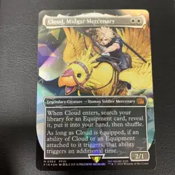 Cloud, Midgar Mercenary (Borderless) (Chocobo Track Foil) Final Fantasy Foil - Image 1