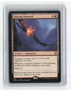 Blazing Sunsteel Commander Legends Regular - Image 1