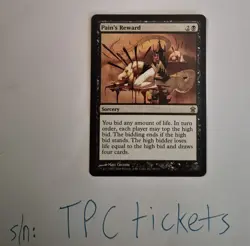 Pain's Reward card - Saviors of Kamigawa - Magic MTG - NM - TCG Value $8.50 - Image 1