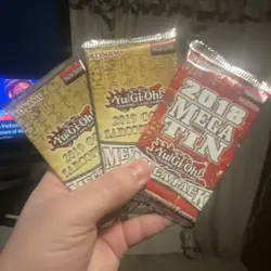 Konami Yu-Gi-Oh! TCG 2019 Gold Sarcophagus & 2018 Mega Tin Booster Pack 3 Packs - Image 1