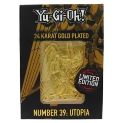 Yu-Gi-Oh! Limited Edition 24k Gold Plated Number 39: Utopia Metal Card - Image 2