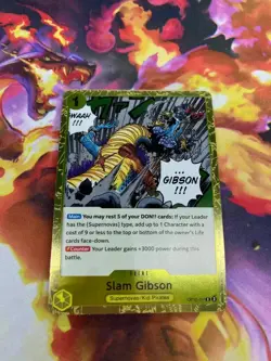 One Piece CCG Slam Gibson Legacy Of The Master Foil Card OP12-117 NM - Image 1