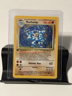Machamp 8/102 1st Edition Holo Base Set Pokemon Card - LP! - Image 1