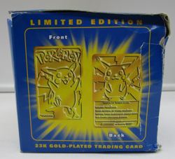 Pokemon Burger King 23k Gold Plated Card PIKACHU - Image 3