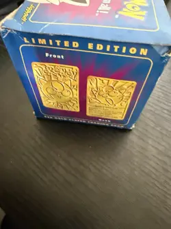 1999 Burger King Pokemon Jigglypuff Trading Card 23K Gold Plated, Sealed. - Image 2