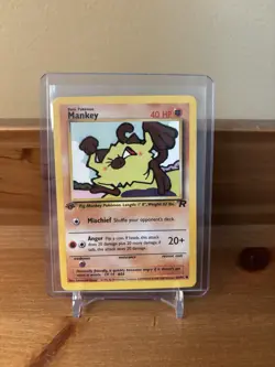 Pokemon Card - Mankey - 1st Edition - Team Rocket 61/82 - Image 1