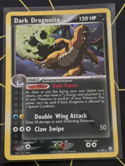 Pokemon Dark Dragonite TCG Holo Rare Card 15/109 Lightly Played - Image 1