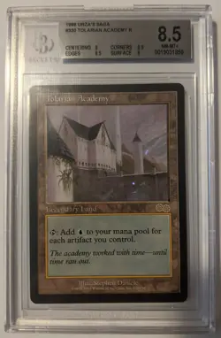 MTG English Magic Card TOLARIAN ACADEMY from URZA'S SAGA. BGS 8.5 Reserved List! - Image 1