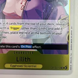 One Piece CCG Lilith Carrying On His Will R Holo Card OP13-113 NM - Image 5