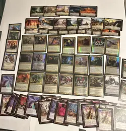 Magic The Gathering Oversized Card Lot 80+ Cards English MTG 1997 - 2015 - Image 1