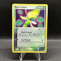 Dark Celebi 4/101 ex Hidden Legends Holo Rare Vintage Pokemon Card - Image 1
