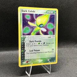 Dark Celebi 4/101 ex Hidden Legends Holo Rare Vintage Pokemon Card - Image 2