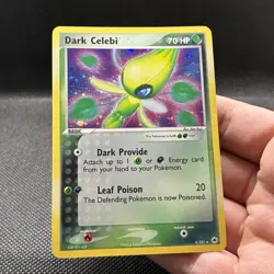 Dark Celebi 4/101 ex Hidden Legends Holo Rare Vintage Pokemon Card - Image 4