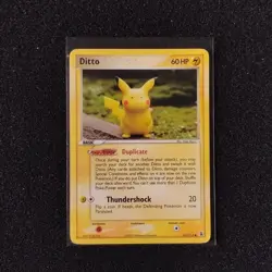 Ditto EX Delta Species Card 63/113 Pikachu Regular MP Condition 2005 - Image 1