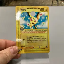 Vintage 2002 Pokemon Pichu Demo Hole Punched Card - 58/165 RARE - Image 1
