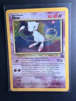 Pokemon Card - TCG Mew Holo Promo Card 9 Excellent-NM - Image 1