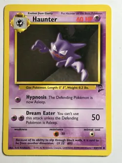 Haunter Base Set 2 043/130 LP-NM Pokemon card - Image 1