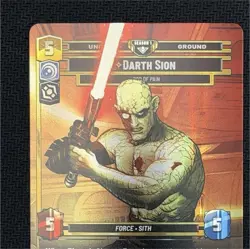 Star Wars Unlimited Darth Sion Unit Card Season 1 P26-EN 87 Regionals Pack Promo - Image 1