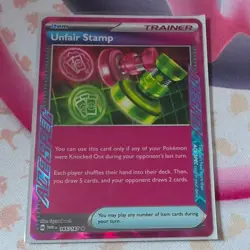 Pokemon TCG Unfair Stamp Twilight Masquerade 165/167 Card - Image 1
