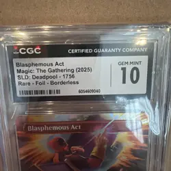CGC 10 Foil Deadpool Blasphemous Act MTG Secret Lair! 1756 Open Offers - Image 2