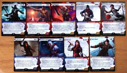 Set of 9 Assassin's Creed Legendary Showcase Creatures *NM* Magic Commander MTG - Image 1