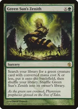 MTG Green Sun's Zenith - 81 / English / Moderately Played - Image 1