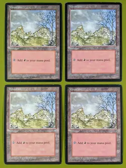 Mountain (341) x4 Ice Age 4x Playset Magic the Gathering MTG - Image 1
