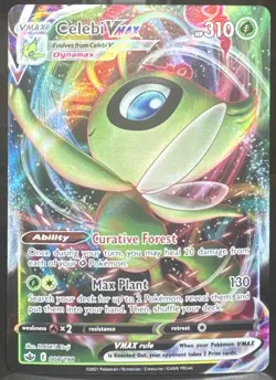 Pokemon Celebi VMAX 008/198 Swsh06: Sword & Shield Chilling Reign Full Art Holo - Image 1