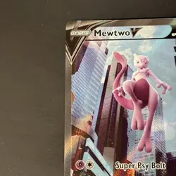 Mewtwo V (Alternate Full Art) 072/078 Pokemon GO Holo NM - Image 2