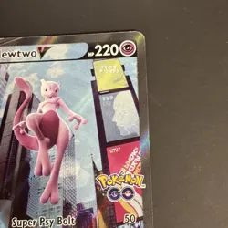 Mewtwo V (Alternate Full Art) 072/078 Pokemon GO Holo NM - Image 3