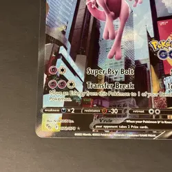 Mewtwo V (Alternate Full Art) 072/078 Pokemon GO Holo NM - Image 5