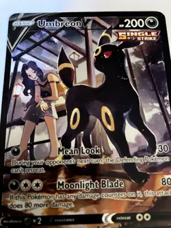 2022 Pokemon SWSH Brilliant Stars Umbreon V Trainer Gallery #TG22/TG30 - Image 3