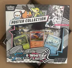 Pokemon TCG SV10.5 Black Bolt & White Flare Unova Poster Collection Box Sealed - Image 1