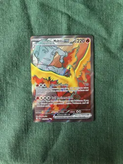 Pokemon TCG Team Rockets Moltres EX 208/182 Destined Rivals NM - Image 1