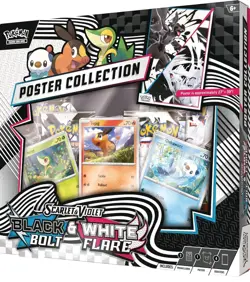 Pokemon TCG Scarlet & Violet Black Bolt & White Flare Unova Poster Collection - Image 3