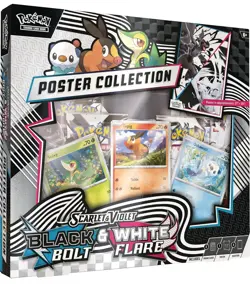 Pokemon TCG Scarlet & Violet Black Bolt & White Flare Unova Poster Collection - Image 4