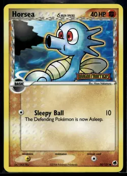 2006 Pokemon EX Dragon Frontiers 50 Harsea Reverse Foil LP - Image 1