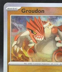 Pokemon Groudon (Master Ball Pattern)Rare SV: Prismatic Evolutions 049/131 LP-NM - Image 3